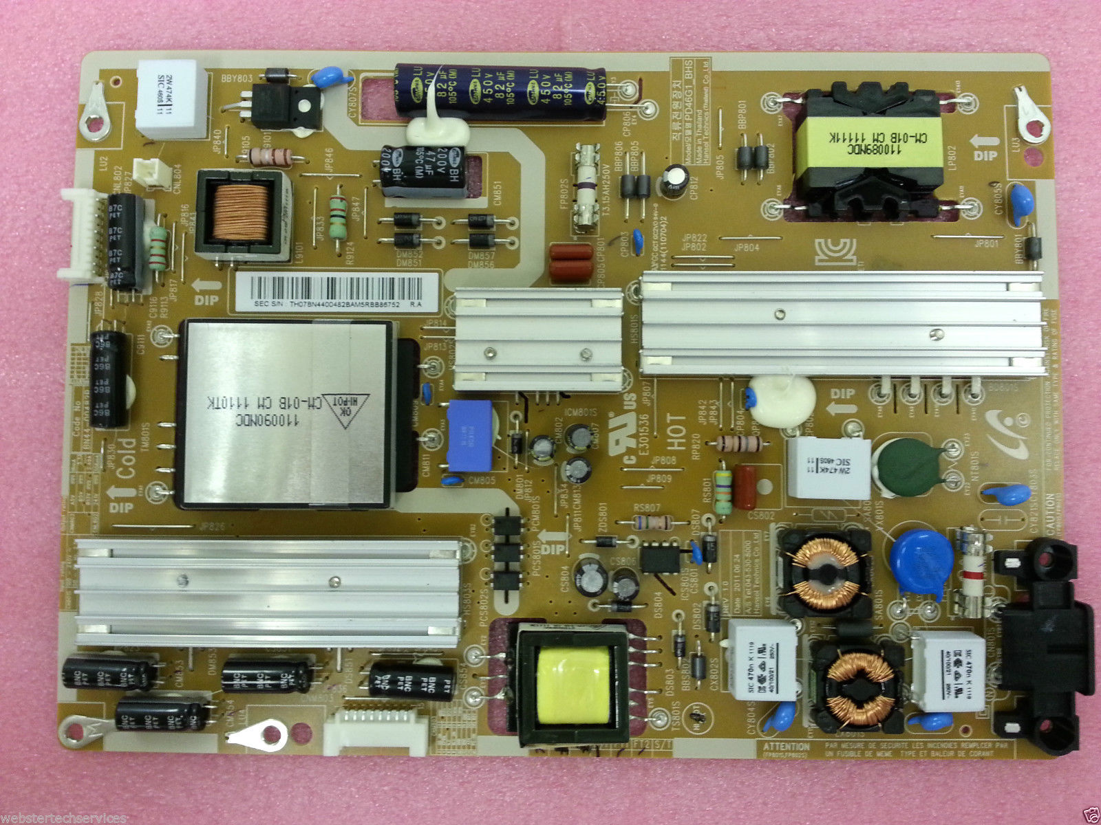BN44-00482B New Samsung Power Supply Board UE40D6100SK